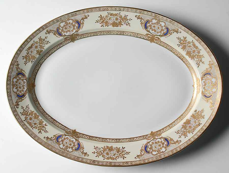 Ritz 16" Oval Serving Platter by Meito-1