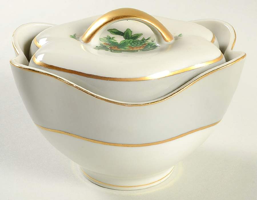 Riviera Sugar Bowl & Lid by Meito-1