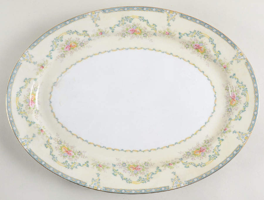 Rochambeau 16" Oval Serving Platter by Meito-1