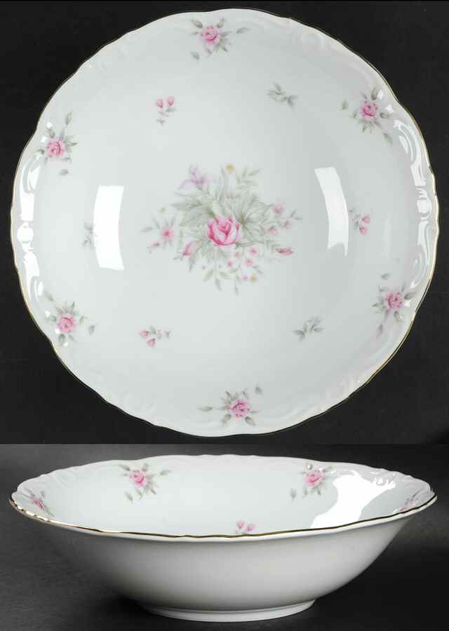 Rose Lane 9" Round Vegetable Bowl by Meito-1