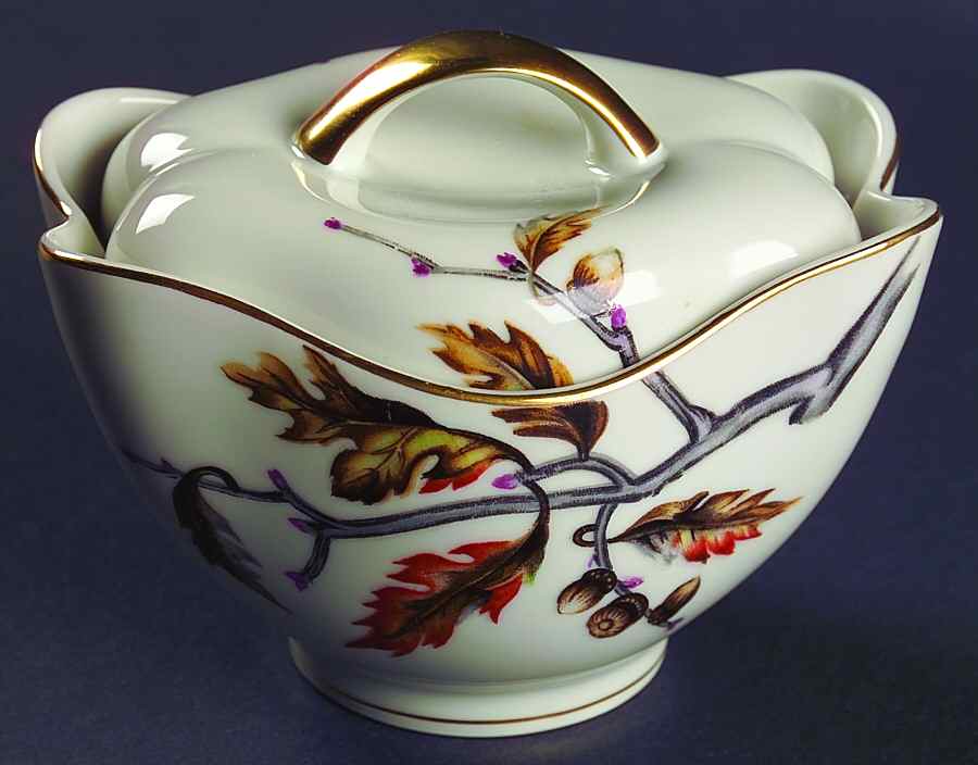 Royal Oak Sugar Bowl & Lid by Meito-1