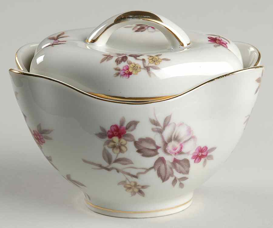 Rosanne Sugar Bowl & Lid by Meito-1