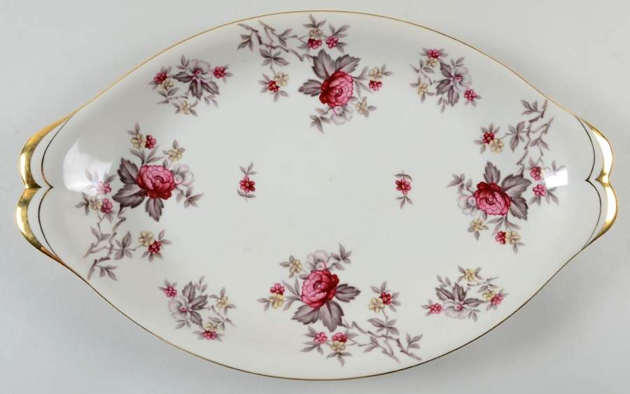 Rosanne 15" Oval Serving Platter by Meito-1