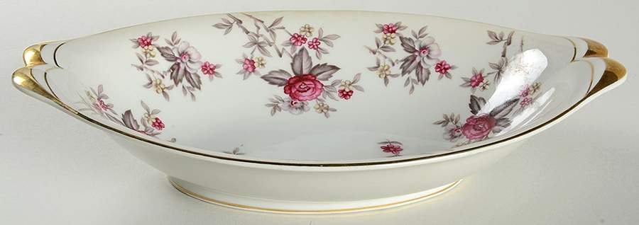 Rosanne 12" Oval Vegetable Bowl by Meito-1