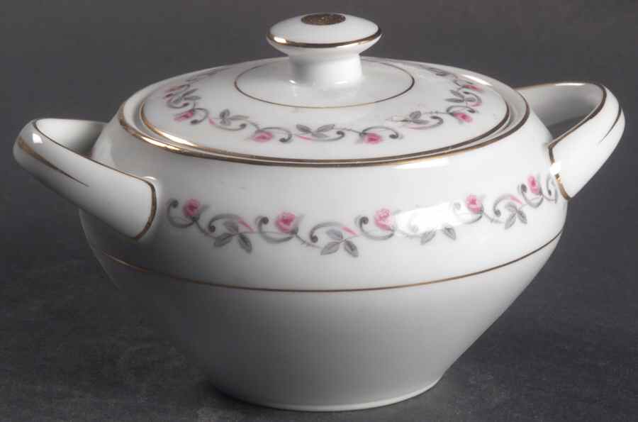 Rosalind Sugar Bowl & Lid by Meito-1