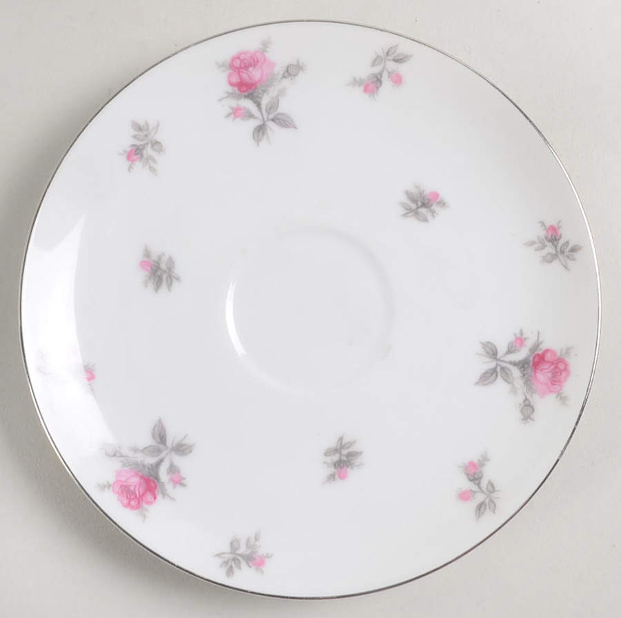 Rosechintz Saucer by Meito-1