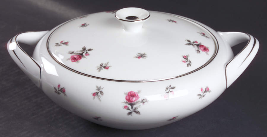 Rosechintz Round Covered Vegetable by Meito-1