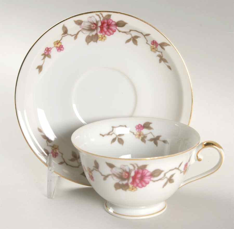 Rosella (Empire) Footed Cup & Saucer Set by Meito-1