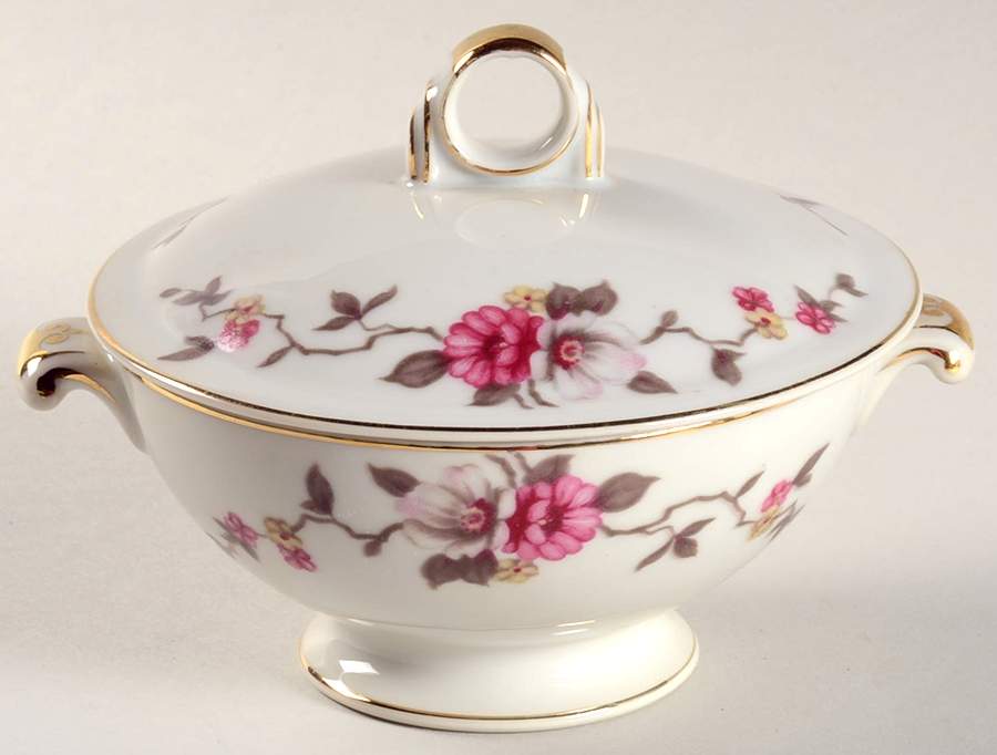 Rosella (Empire) Sugar Bowl & Lid by Meito-1