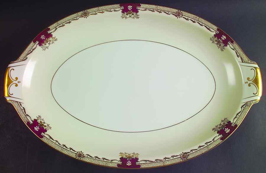 Savona (Empire Shape) 17" Oval Serving Platter by Meito-1