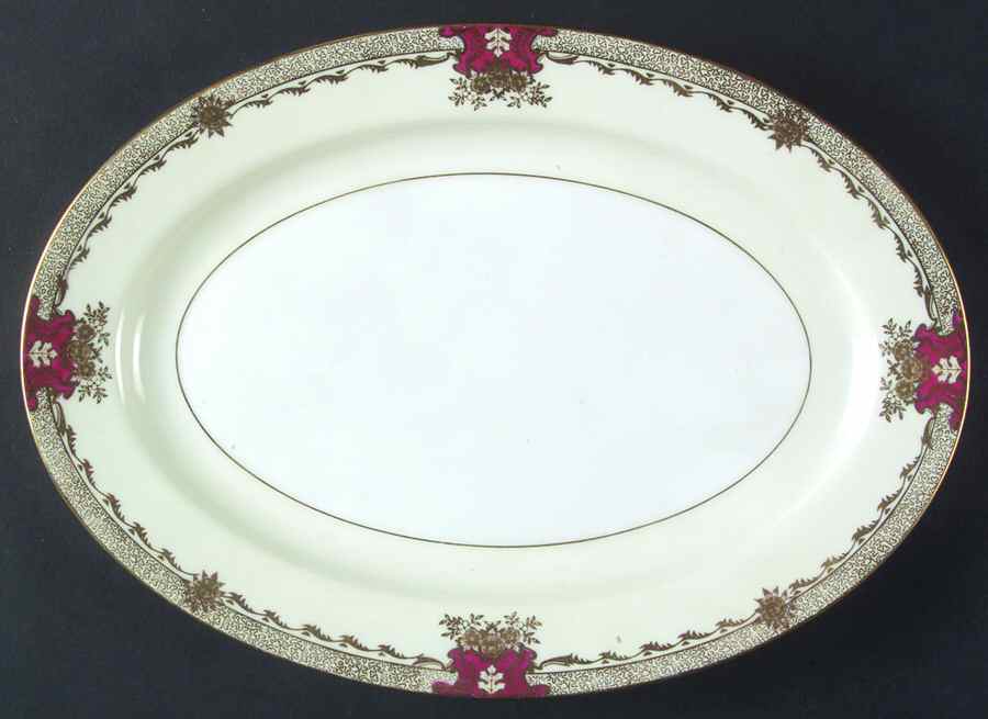 Savona (Empire Shape) 12" Oval Serving Platter by Meito-1