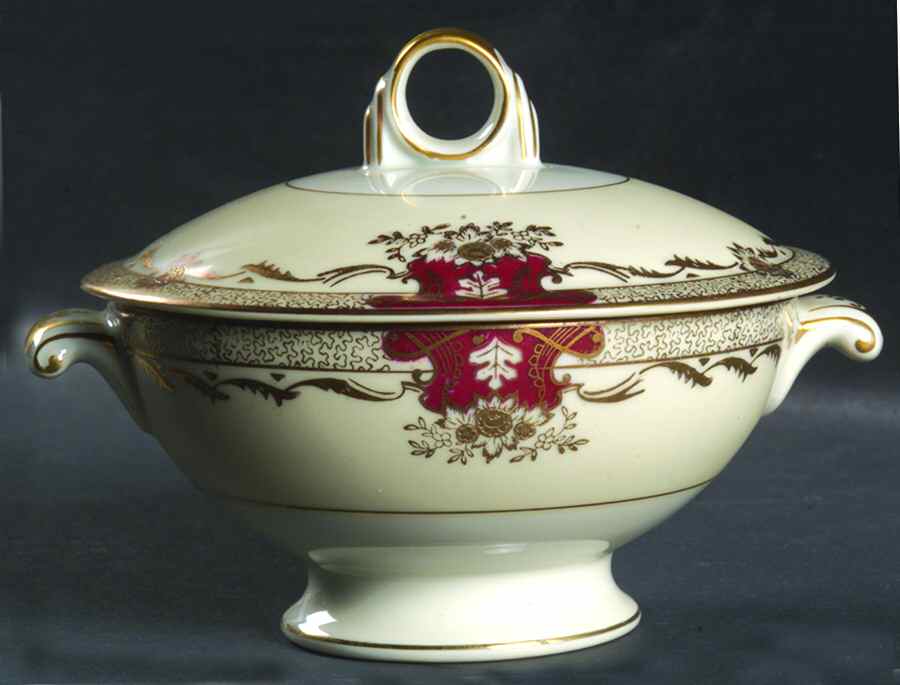 Savona (Empire Shape) Sugar Bowl & Lid by Meito-1