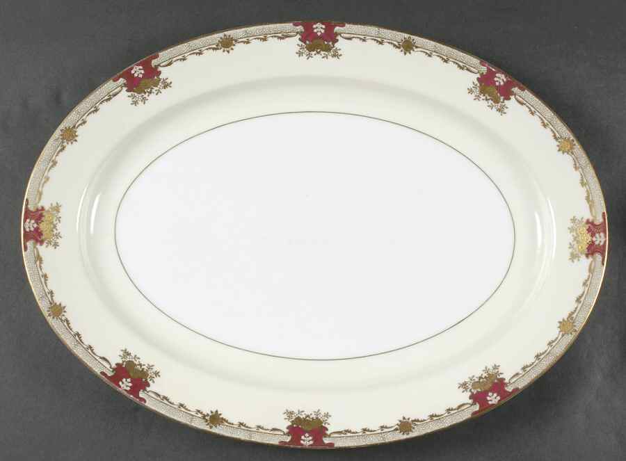 Savona (Empire Shape) 16" Oval Serving Platter by Meito-1