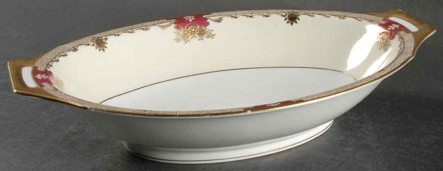 Savona (Empire Shape) 11" Oval Vegetable Bowl by Meito-1