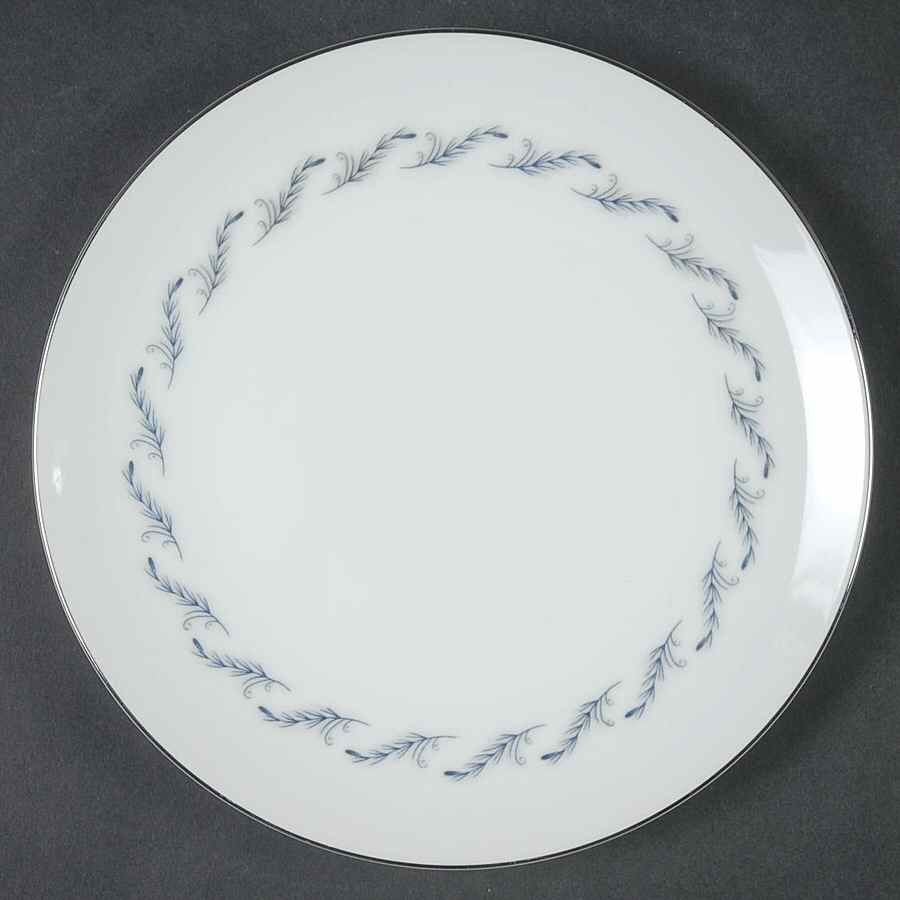 Sculpture (Blue Leaves) Bread & Butter Plate by Meito-1