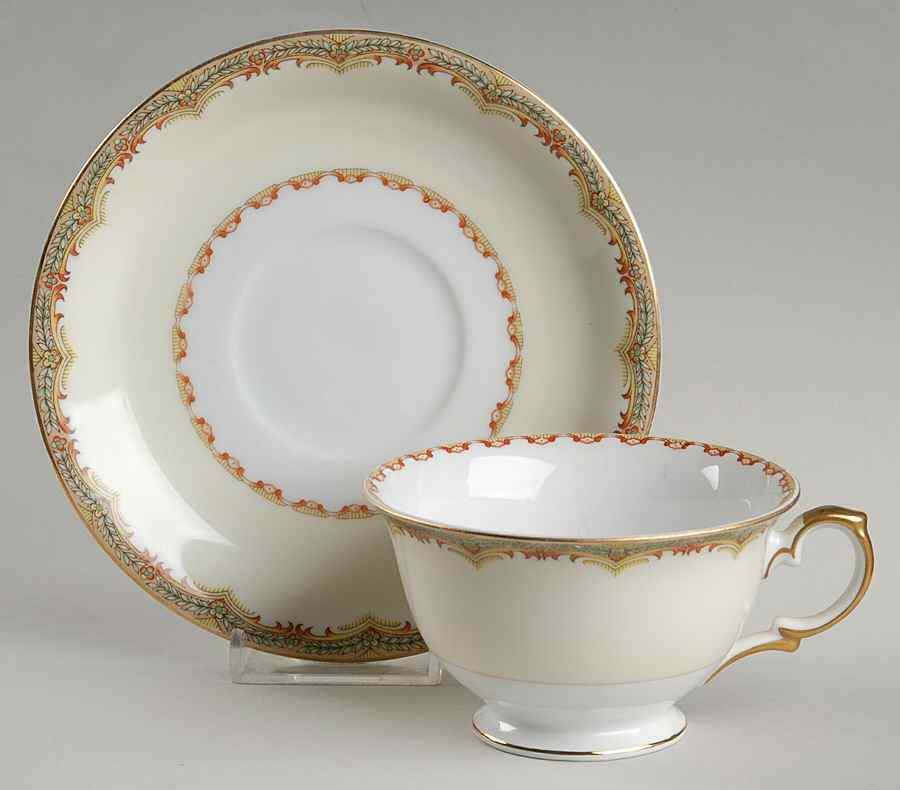 Seville Footed Cup & Saucer Set by Meito-1