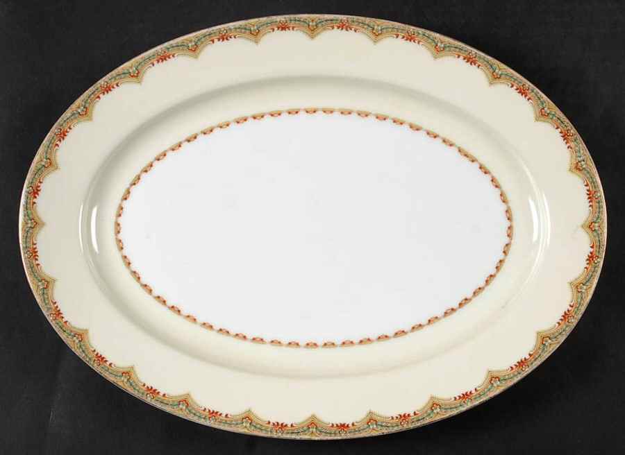 Seville 14" Oval Serving Platter by Meito-1