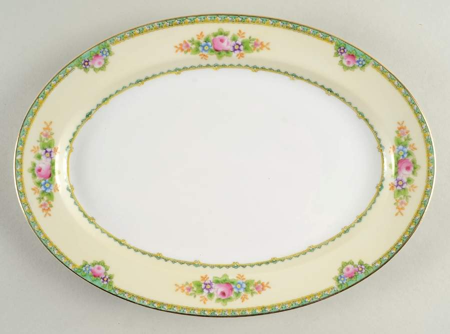 Shelley 11" Oval Serving Platter by Meito-1