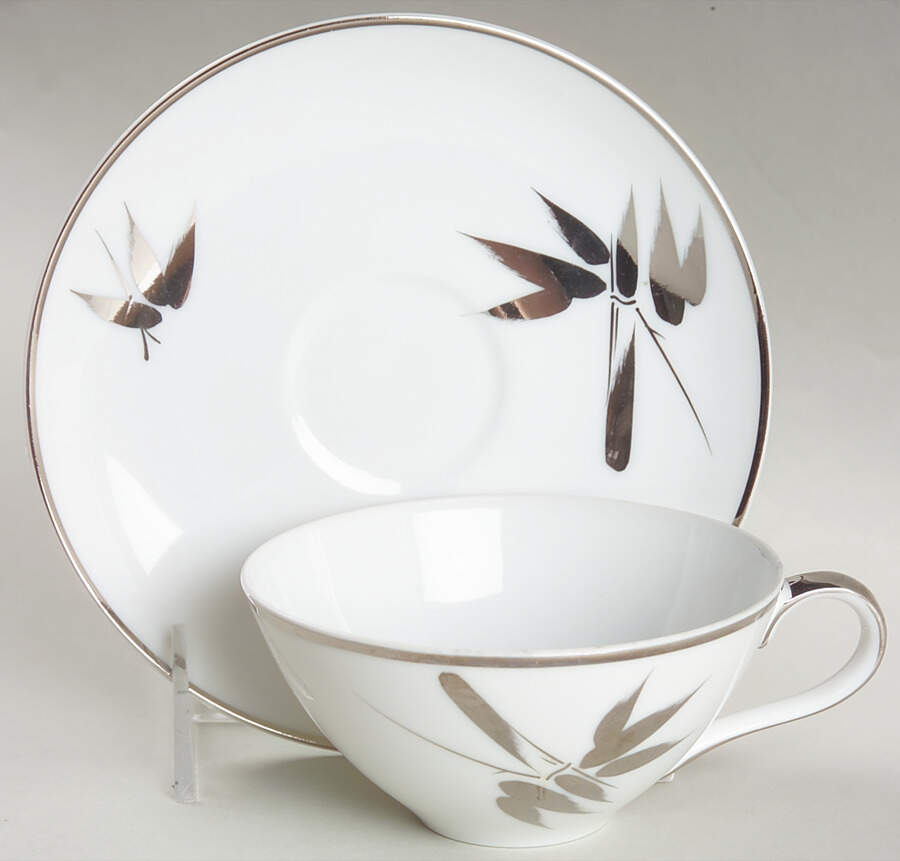 Shining Hope Flat Cup & Saucer Set by Meito-1