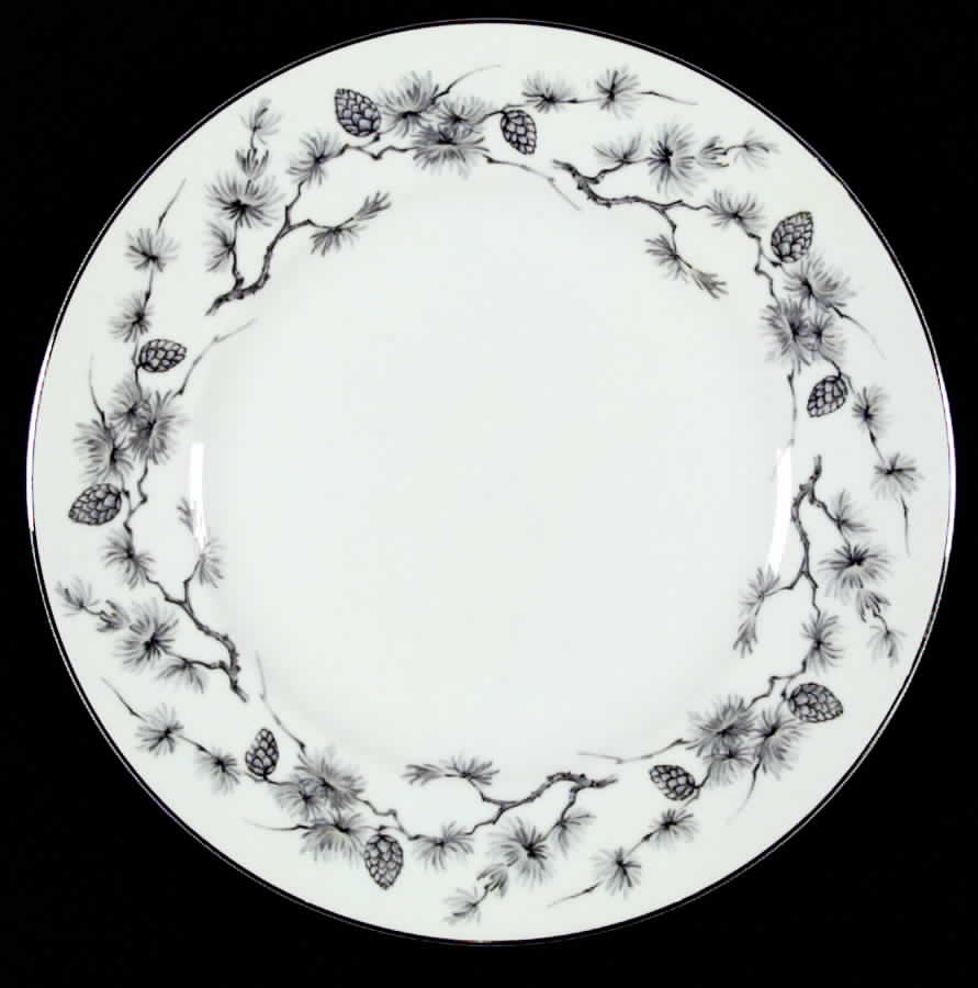 Silver Pine Dinner Plate by Meito-1