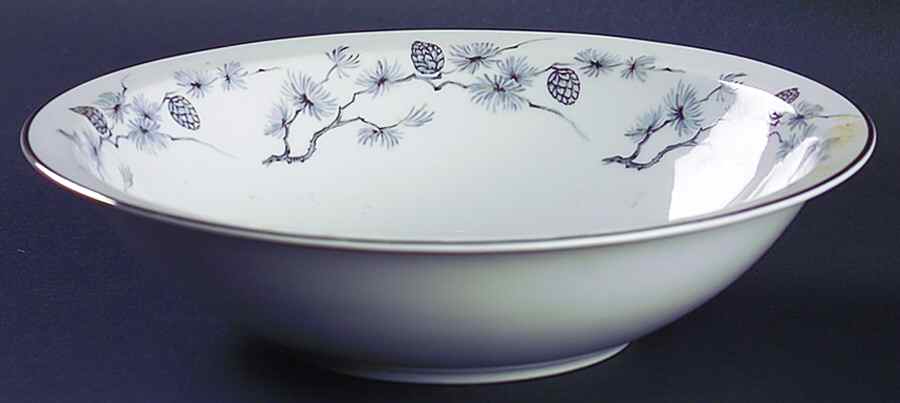 Silver Pine 9" Round Vegetable Bowl by Meito-1