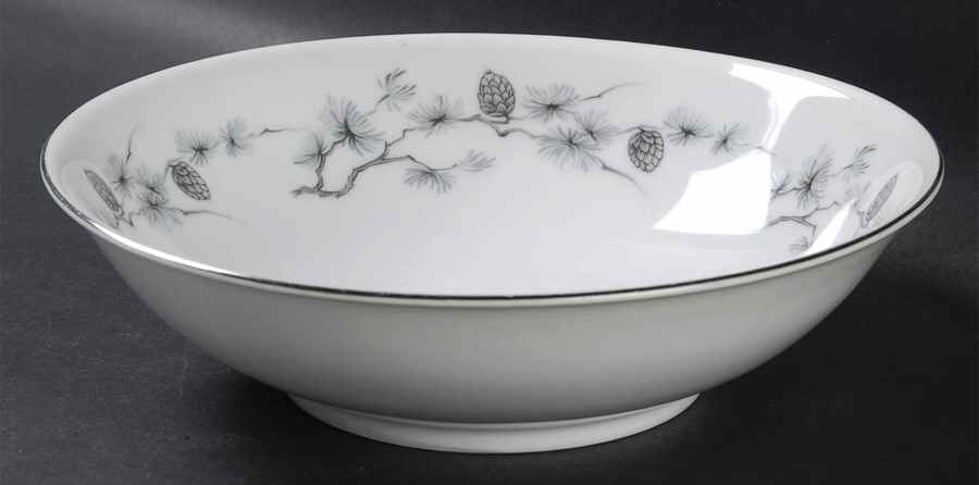 Silver Pine 8" Round Vegetable Bowl by Meito-1