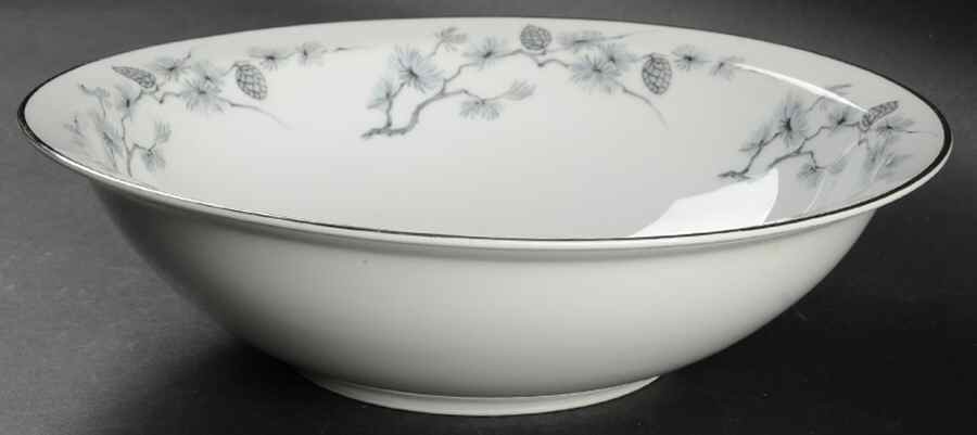 Silver Pine 9" Round Vegetable Bowl by Meito-1