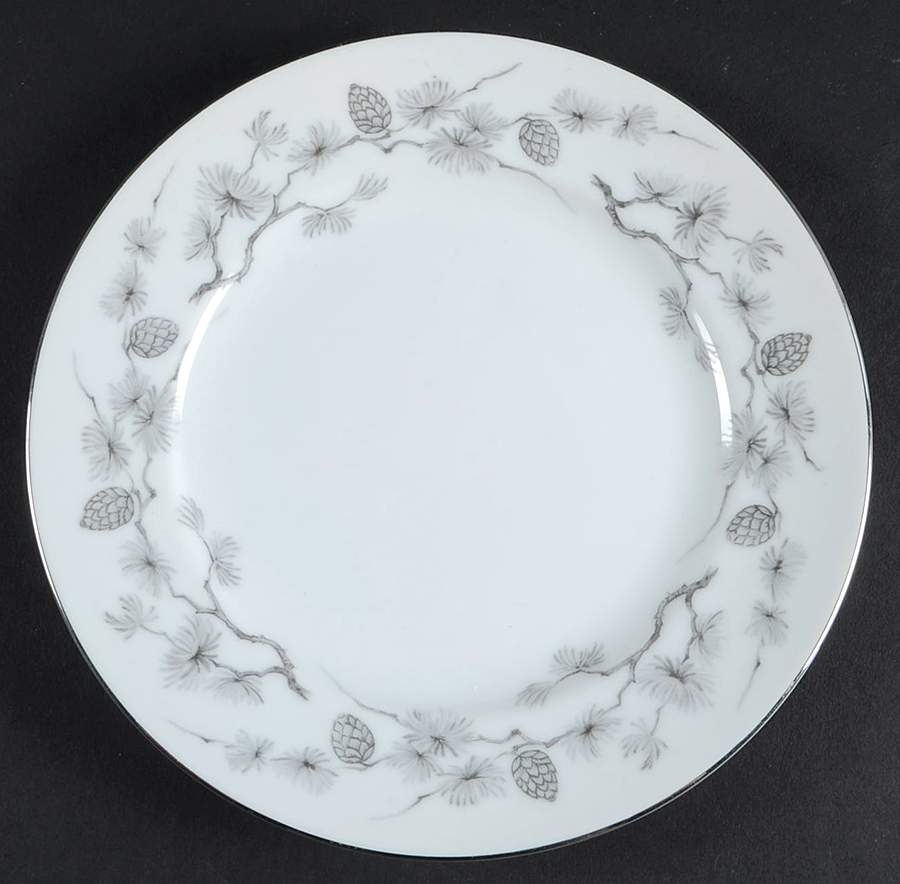 Silver Pine Salad Plate by Meito-1