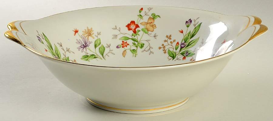 Spring Garden 10" Round Vegetable Bowl by Meito-1