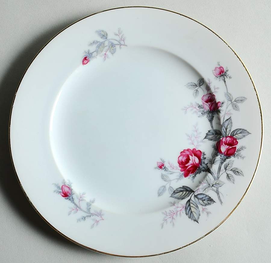 Spring Rose Salad Plate by Meito-1