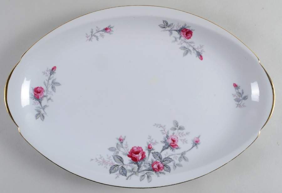 Spring Rose 16" Oval Serving Platter by Meito-1