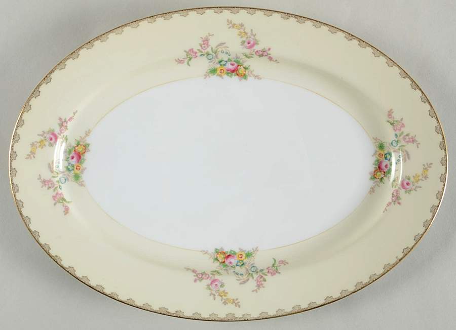 Suffolk 12" Oval Serving Platter by Meito-1