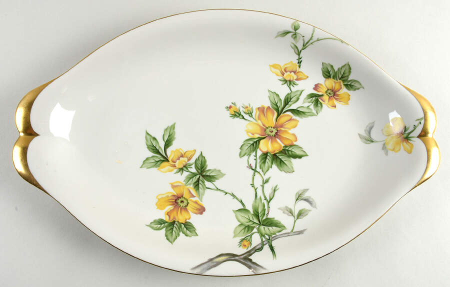 Sun Glory 18" Oval Serving Platter by Meito-1