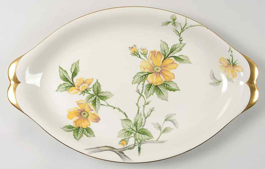 Sun Glory 16" Oval Serving Platter by Meito-1