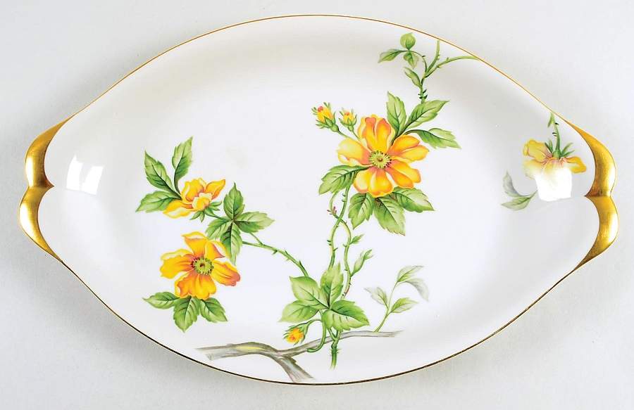 Sun Glory 15" Oval Serving Platter by Meito-1