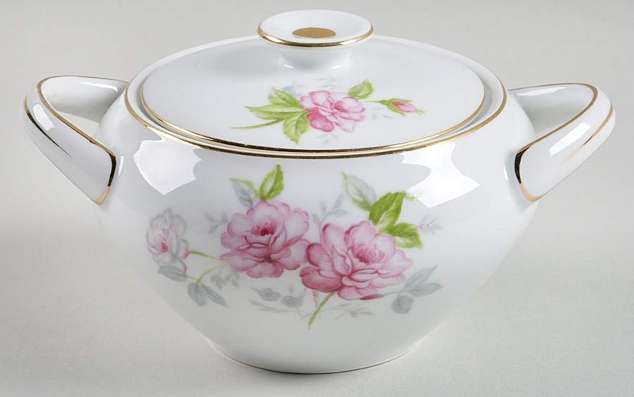 Sweet Heart Sugar Bowl & Lid by Meito-1