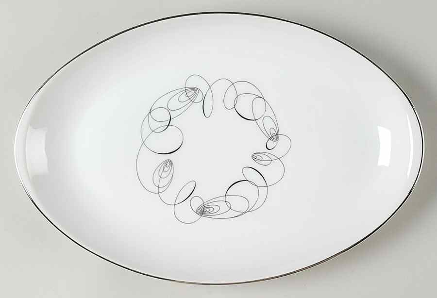 Tempo 11" Oval Serving Platter by Meito-1