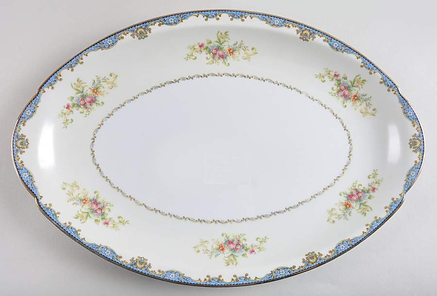 Thames 16" Oval Serving Platter by Meito-1