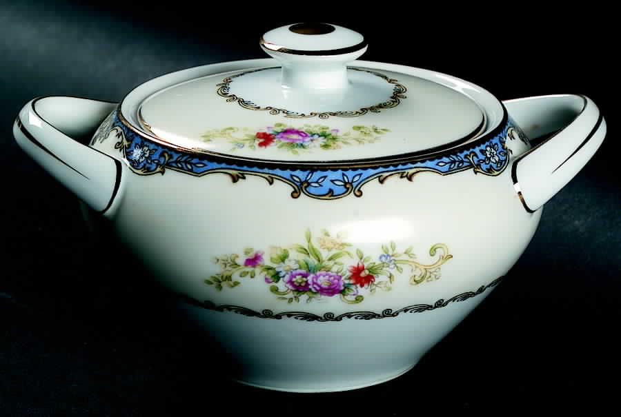 Thames Sugar Bowl & Lid by Meito-1