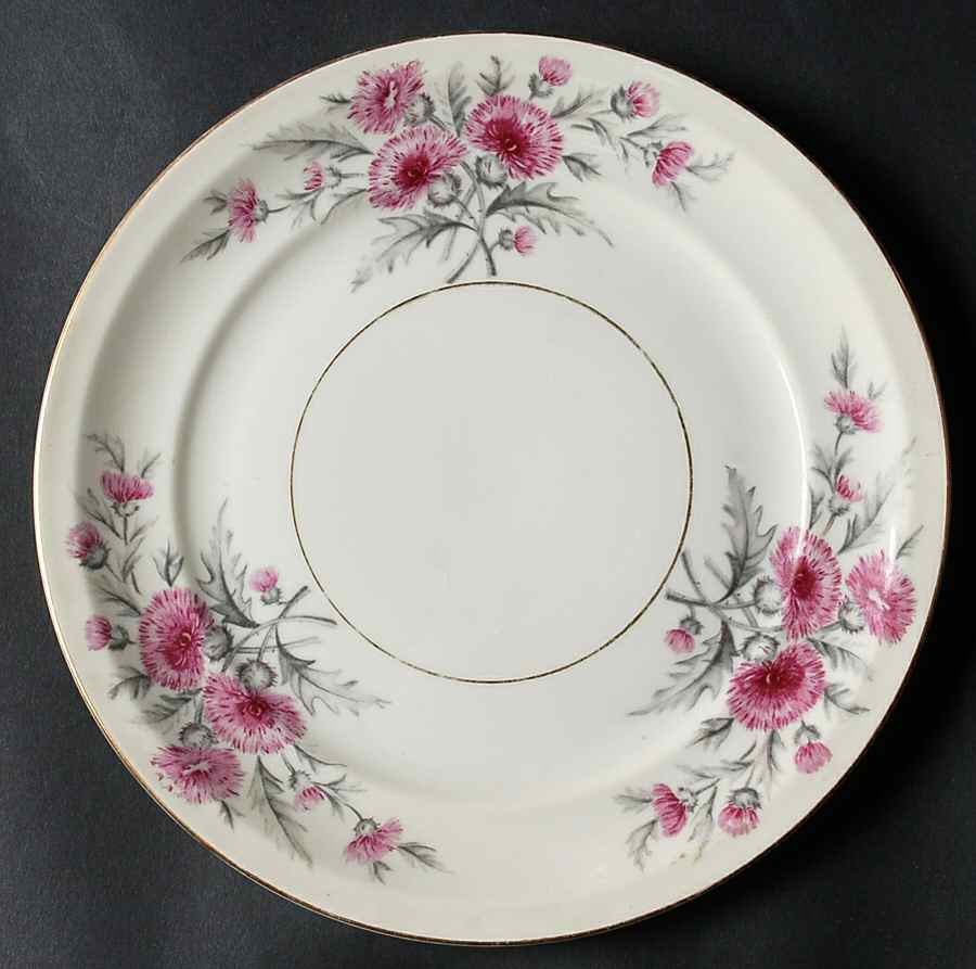 Thistle (Empire Shape) Salad Plate by Meito-1