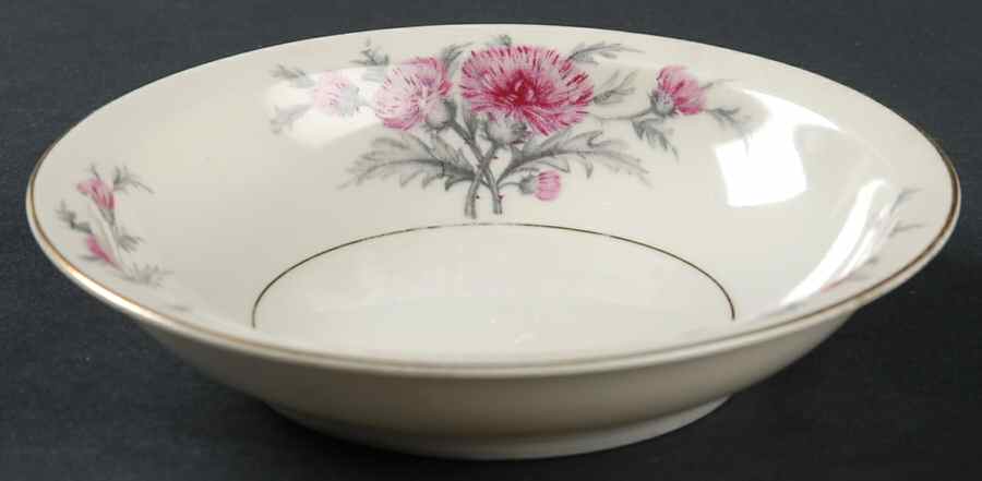 Thistle (Empire Shape) Rim Fruit/Dessert (Sauce) Bowl by Meito-1