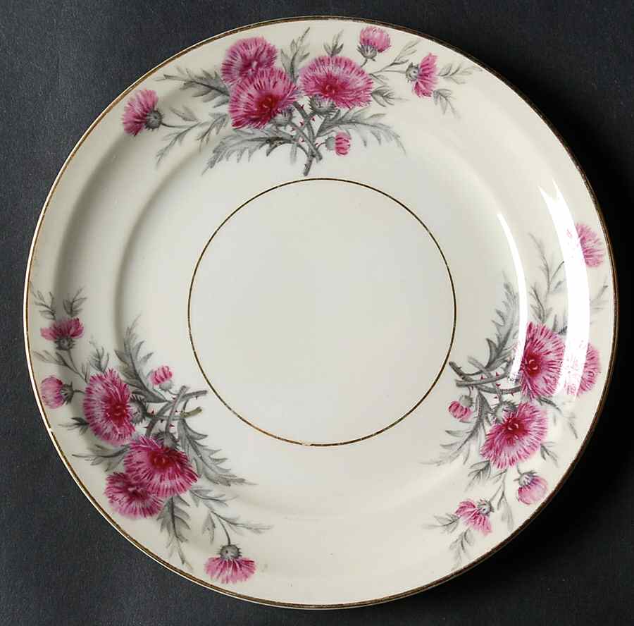 Thistle (Empire Shape) Bread & Butter Plate by Meito-1