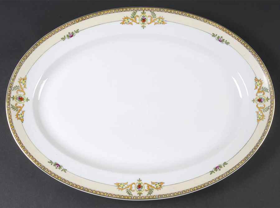 Toledo 16" Oval Serving Platter by Meito-1