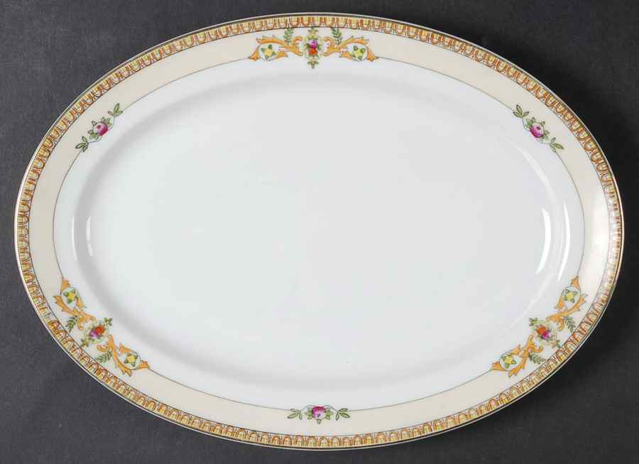 Toledo 11" Oval Serving Platter by Meito-1