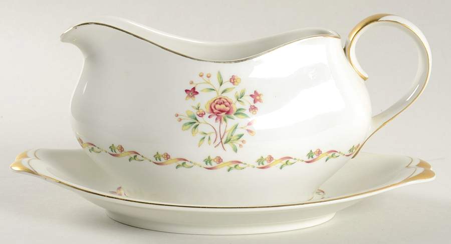 Trend Gravy Boat & Underplate by Meito-1