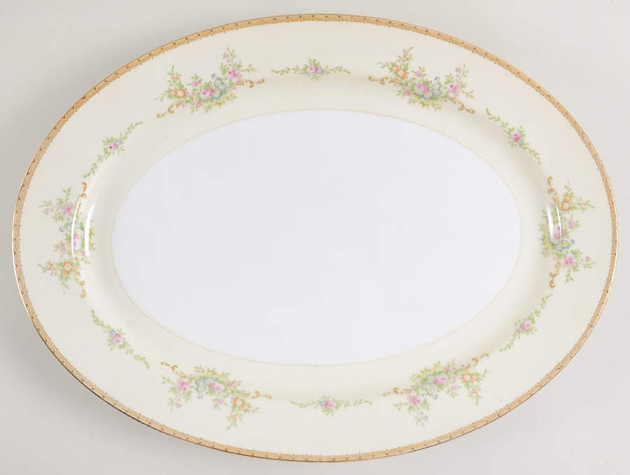 V1667  16" Oval Serving Platter by Meito-1