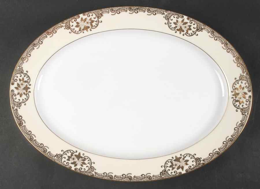 V1849 16" Oval Serving Platter by Meito-1