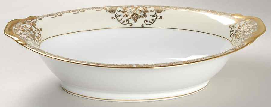 V1849 11" Oval Vegetable Bowl by Meito-1