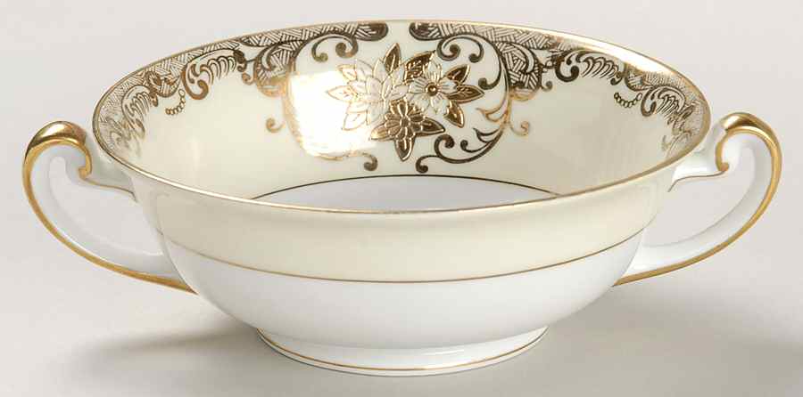 V1849 Footed Cream Soup Bowl by Meito-1