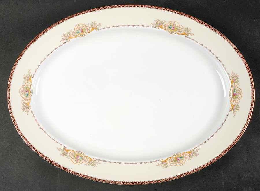 V1981 16" Oval Serving Platter by Meito-1